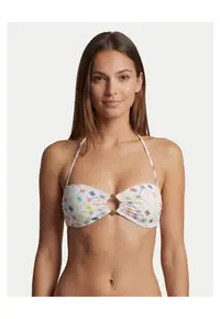 Top de bikini 82% poliamida - 18% elastan - Alb - Alb