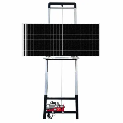 Lift panouri fotovoltaice 10–18 m, alimentare 220V - capacitate până la 220 kg