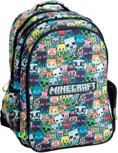 Ghiozdan școlar GIM Minecraft - Chibi, cu 2 compartimente