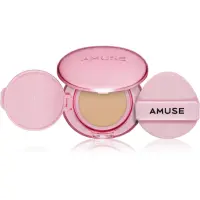 AMUSE Dew Power Vegan Cushion burete cu machiaj de lungă durată pentru strălucirea și netezirea pielii culoare 03 Honey 15 g