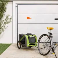 Gossi remorca bicicleta animale companie verde/gri textil oxford/fier
