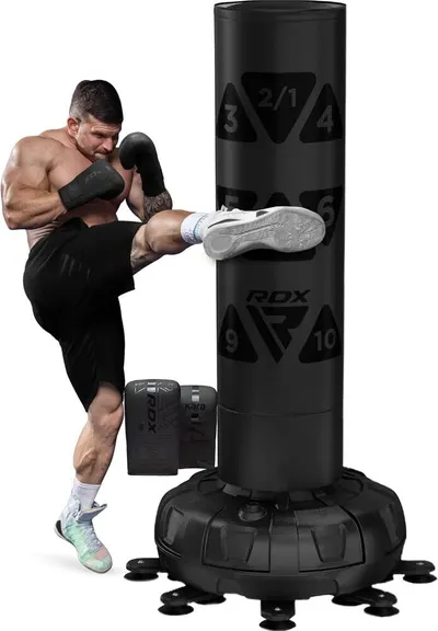 RDX KT Ronin sac de box target 6ft cu mănuși - Negru
