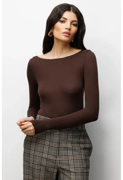 Bluza dama - Slim fit - Maro - Textil