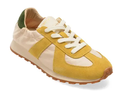 Pantofi sport GRYXX galbeni, 30591, din material textil si piele naturala