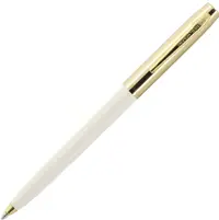 Pix Fisher Space Pen Cap-O-Matic - 775 Brass, alb și auriu