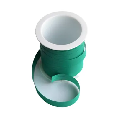 Minirolă rafie sintetică verde 10m x 10mm