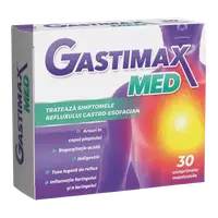 Gastimax Med, 30 comprimate masticabile, Fiterman