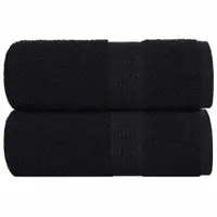 Gossi prosoape de oaspeti, frogn, 2 buc., negru, 30x50 cm, 360 g/m2