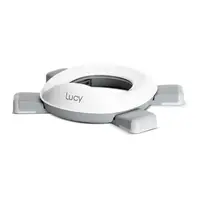 Olita pliabila de voiaj 2 in 1 Lucy Grey cu functie reductor WC, include geanta de transport si 20 saci de unica folosinta