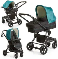 Cărucior combinat 3 în 1 Hauck - Atlantic Plus Trio Set, Everglade