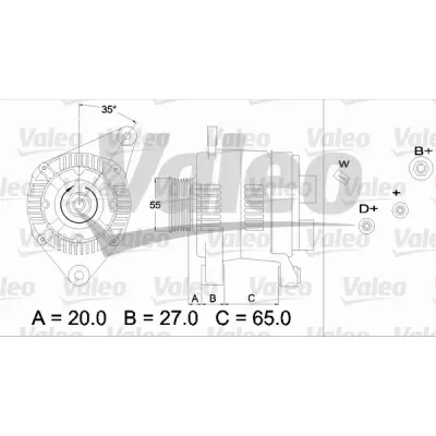 Generator/alternator VALEO 436465