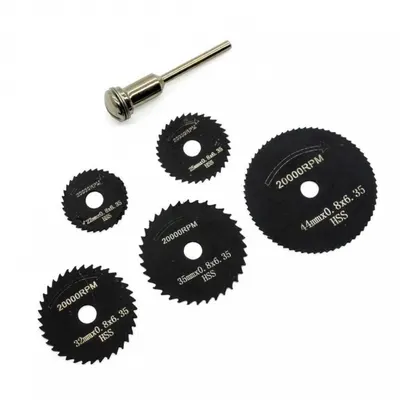 Set discuri HSS pentru masini de gravat ROX Wood 153ROX0088, 6 piese