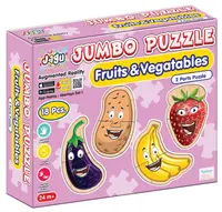 Jagu Talking Puzzle - Fructe și legume, 18 piese