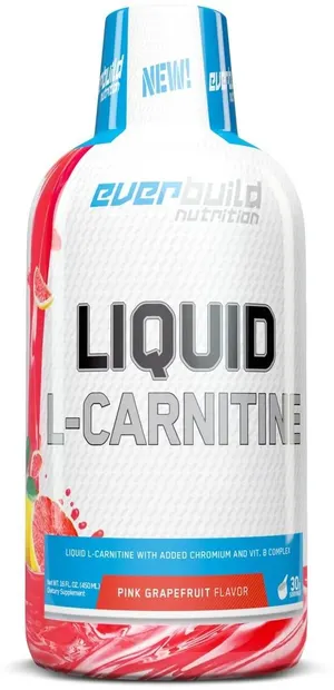 Liquid L-Carnitine + Chromium, grapefruit, 450 ml, Everbuild
