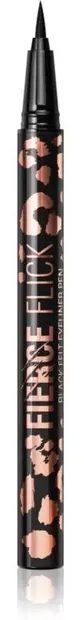 Makeup Revolution Eyeliner rezistent la apă Fierce Flick Felt, Negru, 0.5 ml
