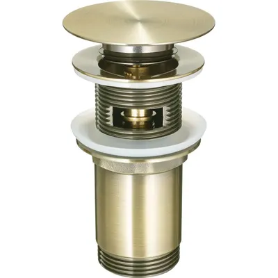 Ventil lavoar baie click-clack cu preaplin, bronz, Deante