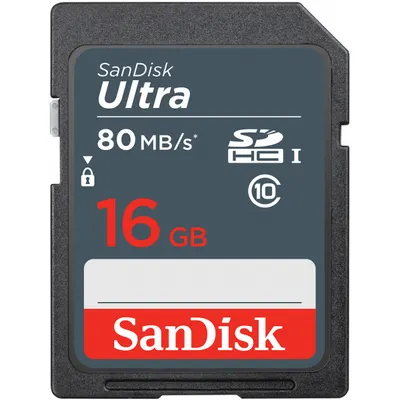 Card Memorie SDHC SanDisk Ultra, 16Gb, Clasa 10 SDSDUNS-016G-GN3IN