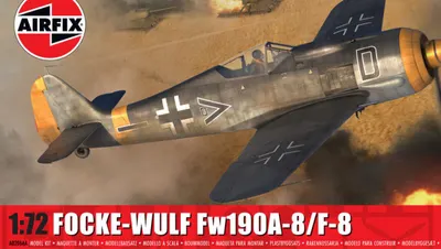 Model de asamblat Airfix Militare: Avioane - Vânător german Focke-Wulf Fw190A-8/F-8