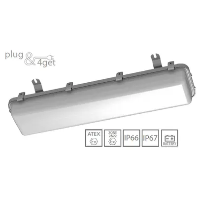 Corp de iluminat LED antiex cu posibila functionare si pe acumulatori 65,7W
