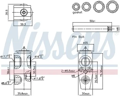 Supapa expansiune clima potrivit FORD C-MAX II, FOCUS III, GRAND C-MAX, KUGA II, TOURNEO CUSTOM V362, TRANSIT CUSTOM V362, TRANSIT V363 1.0-Electric 04.10