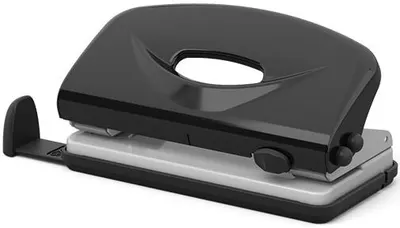 Perforator Erich Krause - U10, pentru 10 coli, negru