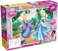 Puzzle cu două fețe Lisciani pentru colorare 150 piese - Cenușăreasa