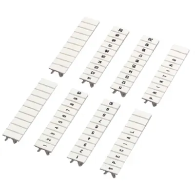 Banda De Marcare Cu Clipsare, 5Mm, 10 Caractere 61 La 70, Print Orizontal, Alb