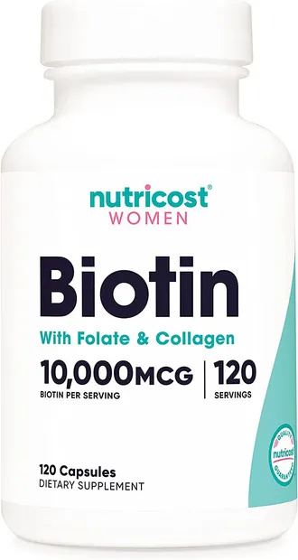 Women Biotin, 120 capsule, Nutricost