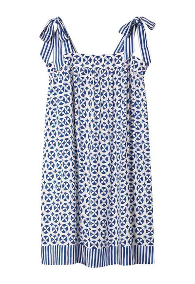 Camasa de noapte dama Alb-bleumarin Rekha - Diverse