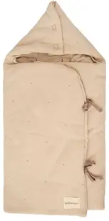 Sac pentru coș bebeluși Bimbidreams - Noe Waffle, cu glugă, 35 x 72 cm