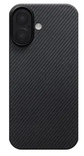 Husă Pitaka - Ultra-Slim, iPhone 17, Black/Grey