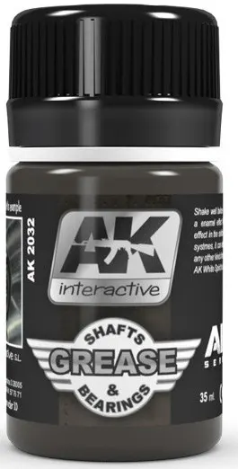 Produs eroziv pentru aviație AK Interactive - GREASE SHAFTS &amp; BEARINGS (AK2032) (35 ml)
