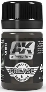 Produs eroziv pentru aviație AK Interactive - GREASE SHAFTS & BEARINGS (AK2032) (35 ml)