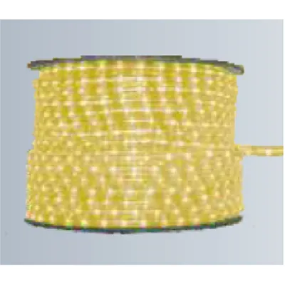 Tub Luminos 2 Canale Galben cu Becuri