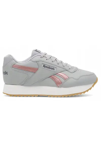Pantofi sport de dama din piele - Gri