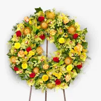 Coroana funerara cu orhidee