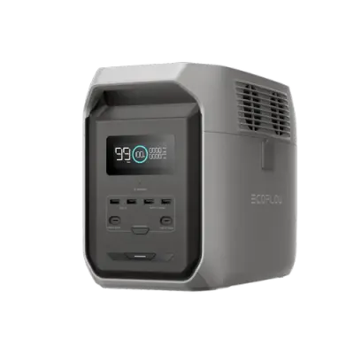 Statie de incarcare portabila EcoFlow Delta 3 1500, 1800 W AC, Incarcare solara, USB-A 18W, USB-C 100 W, Incarcator masina (Gri)