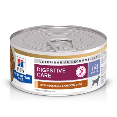Hill's Prescription Diet Canine I/D Low Fat Chicken & Vegetables Stew, 156 g