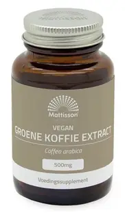 Green Coffee Extract, 500 mg, 60 capsule, Mattisson Healthstyle