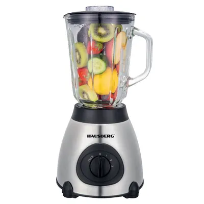 Blender cu rasnita, Hausberg HB-7762, doua viteze cu pulsatii, recipient sticla 1.5 L, 400W Engros