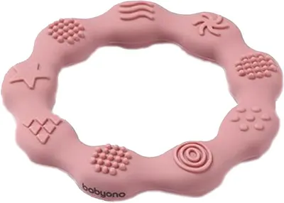 Inel de silicon rozător Babyono - Rozova