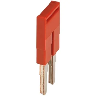 Punte de legatura 2 cai pentru terminale 4mm², rosie
