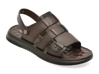 Sandale OTTER maro, D6202, din piele naturala