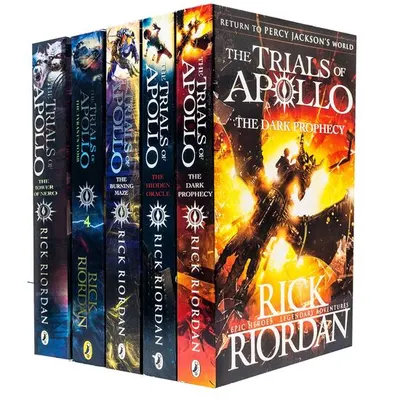 Rick Riordan Trials Of Apollo Series 5 Books Collection Set