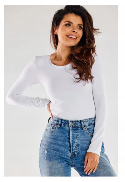 Bluza dama - M288 - bumbac - alb