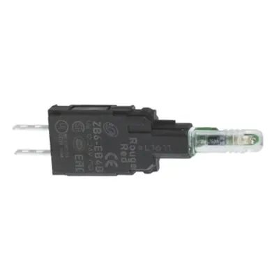 Corp Lampa Pilot, Led Integral Verde, 12, 24 V, Conectori Faston