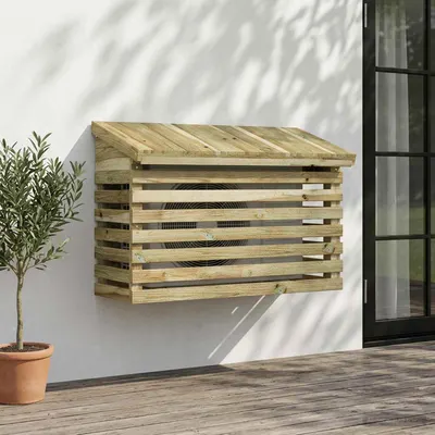 vidaXL Husă pentru aer condiționat 90x40x60 cm Lemn de pin tratat