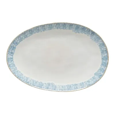 Platou servire din gresie ceramică Costa Nova Brisa, albastru - alb