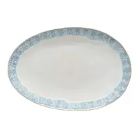 Platou servire din gresie ceramică Costa Nova Brisa, albastru - alb