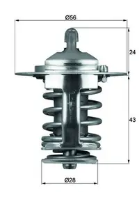 Termostat Lichid Racire (82 C) Potrivit Volvo S40 I, V40; Chery Tiggo; Citroen C4 Aircross; Daewoo Lublin Ii; Hyundai Galloper I, Galloper Ii, Grace, H-1, H-1 Starex, H100 1.3-4.0 10.86-